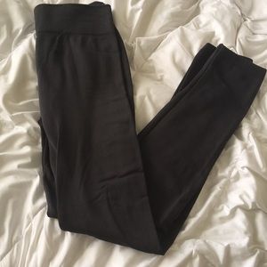 Slate Gray Fleece Leggings